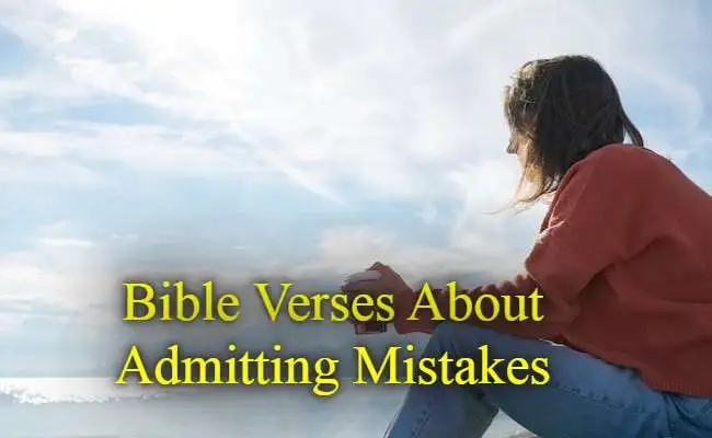 Bible Verses About Admitting Mistakes