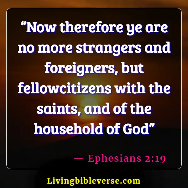 Bible Verses About Adoption Into The Family Of God (Ephesians 2:19)