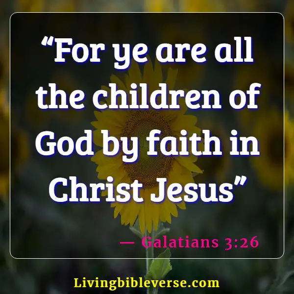 Bible Verses About Adoption Into The Family Of God (Galatians 3:26)