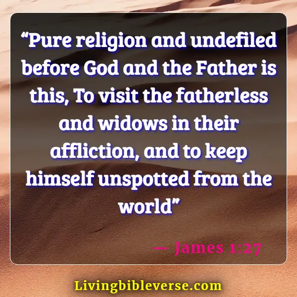 Bible Verses About Adoption Into The Family Of God (James 1:27)