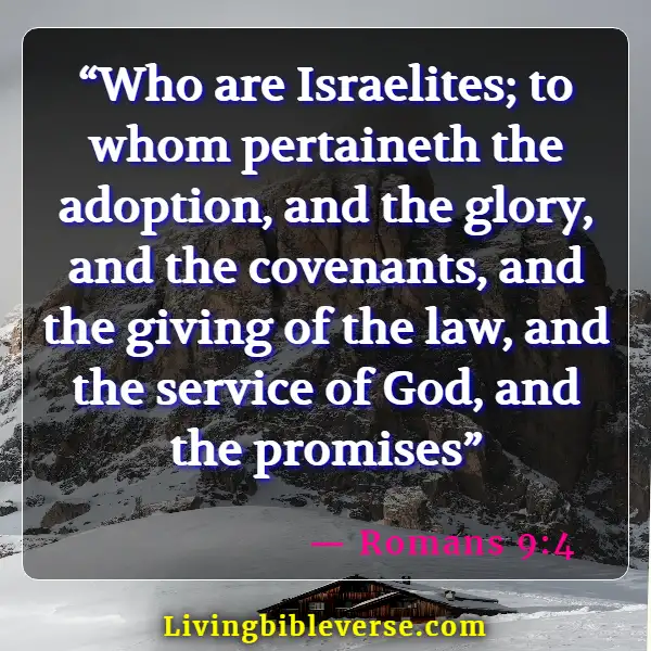Bible Verses About Adoption Into The Family Of God (Romans 9:4)