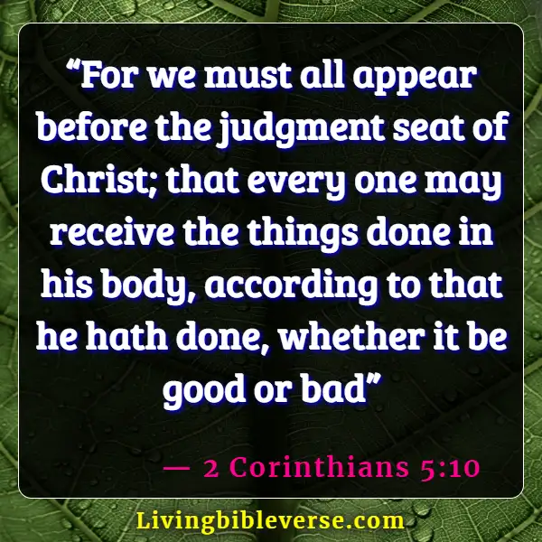 Bible Verses About Being Judged Wrongly (2 Corinthians 5:10)