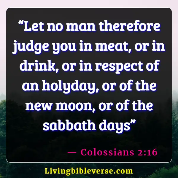 Bible Verses About Being Judged Wrongly (Colossians 2:16)