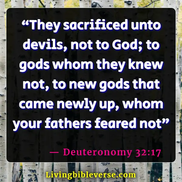 Bible Verses About Families Worshipping Together (Deuteronomy 32:17)