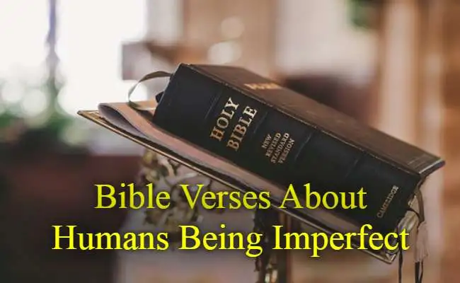 Bible Verses About Humans Being Imperfect