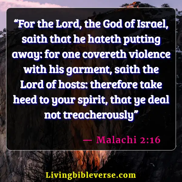 Bible Verses About Leaving Family For God (Malachi 2:16)