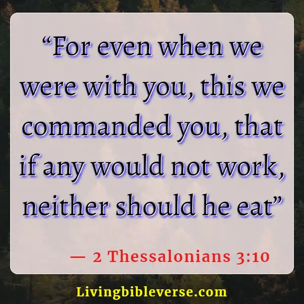 Bible Verses About Providing For Your Family (2 Thessalonians 3:10)