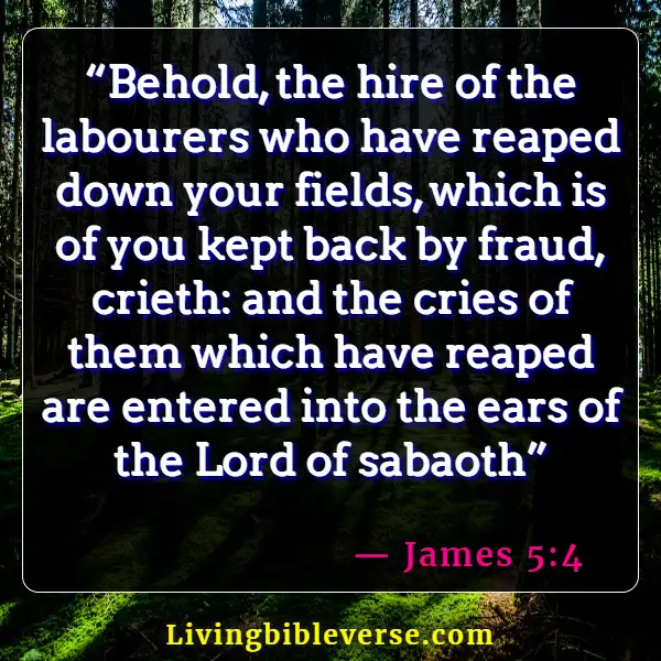 Bible Verses About Cheating In Business (James 5:4)
