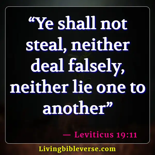 Bible Verses About Bearing False Witness (Leviticus 19:11)