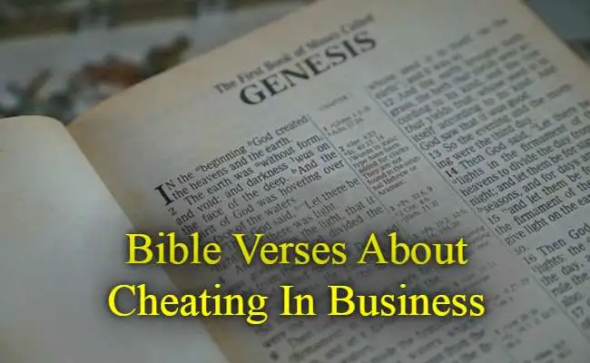 Bible Verses About Cheating In Business