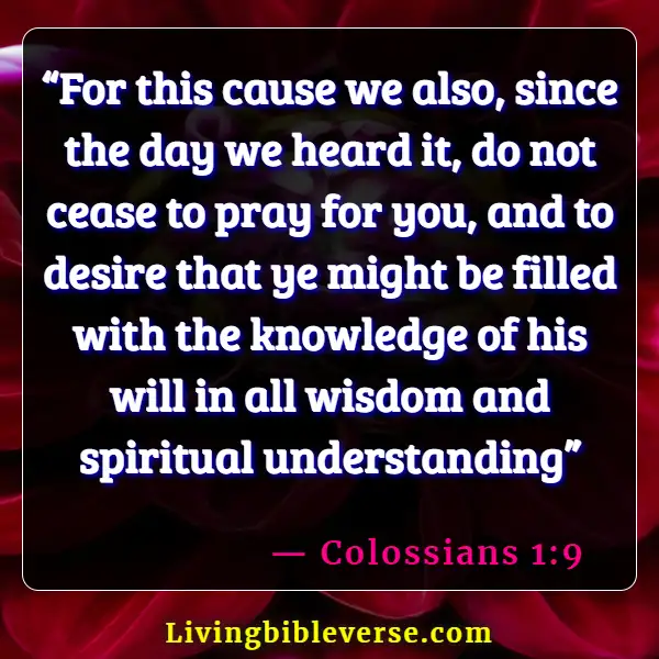 Bible Verses About Human Knowledge (Colossians 1:9)