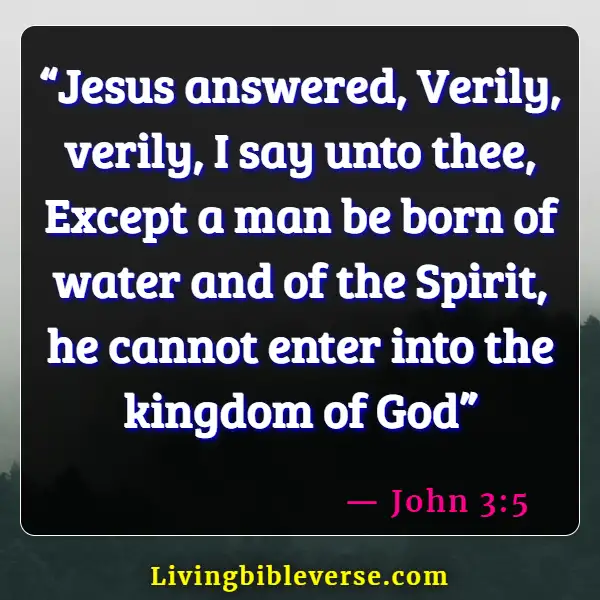 Bible Verses About Infant Baptism (John 3:5)