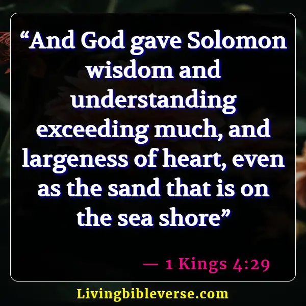 Bible Verses About Solomon's Wisdom (1 Kings 4:29)