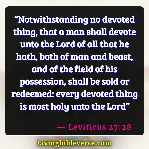 Bible Verses For Business Dedication (Leviticus 27:28)