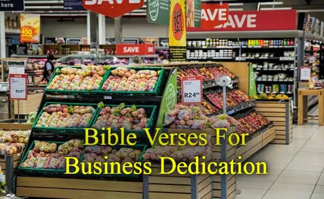 Bible Verses For Business Dedication