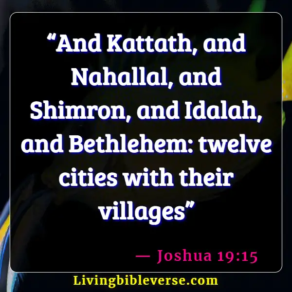 Bible Verses About Bethlehem (Joshua 19:15)