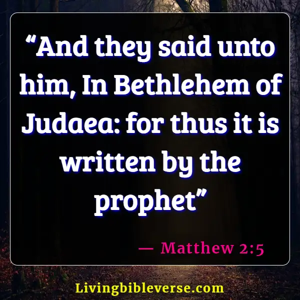 Bible Verses About Bethlehem (Matthew 2:5)