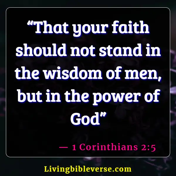 Bible Verses To Pray Over Doctors And Nurses (1 Corinthians 2:5)