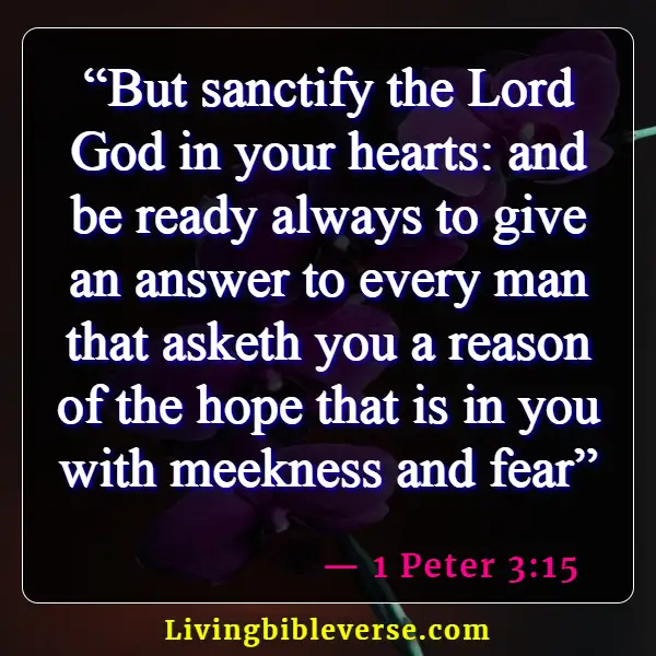 Bible Verse About Saving Lost Souls (1 Peter 3:15 )