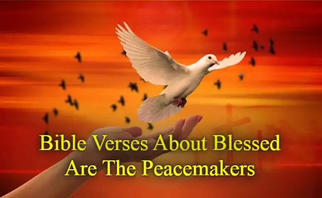 Bible Verses About Blessed Are The Peacemakers