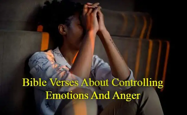 Bible Verses About Controlling Emotions And Anger