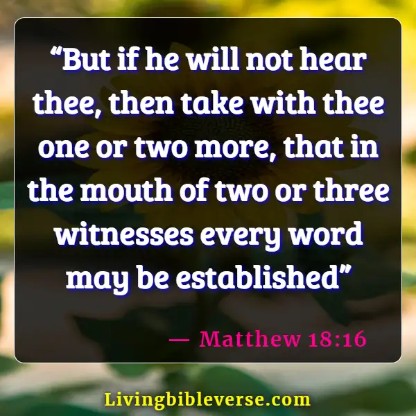 Bible Verses About Dealing With Conflict Resolution (Matthew 18:16)