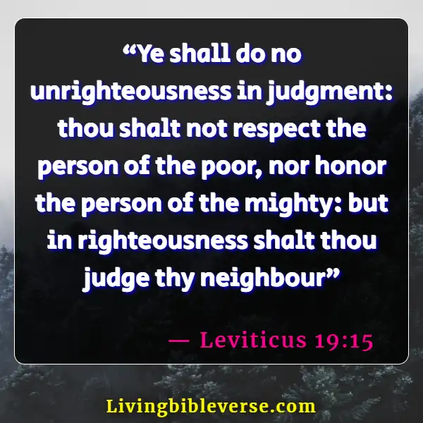 Bible Verses About The Poor Being Rich (Leviticus 19:15)