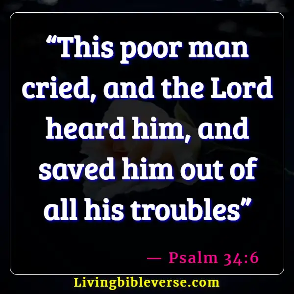 Bible Verses About The Poor Being Rich (Psalm 34:6)