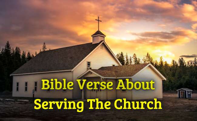 Bible Verse About Serving The Church