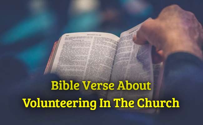 Bible Verse About Volunteering In The Church