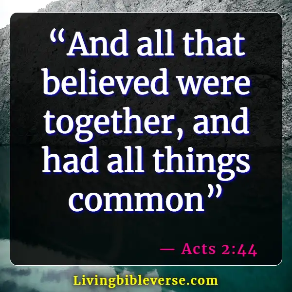 Bible Verses About Group Fellowship (Acts 2:44)