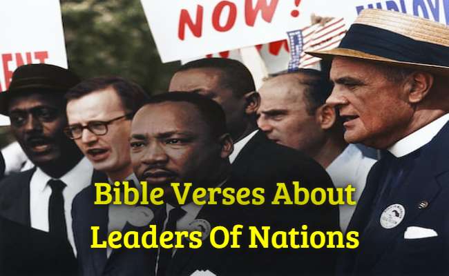 Bible Verses About Leaders Of Nations