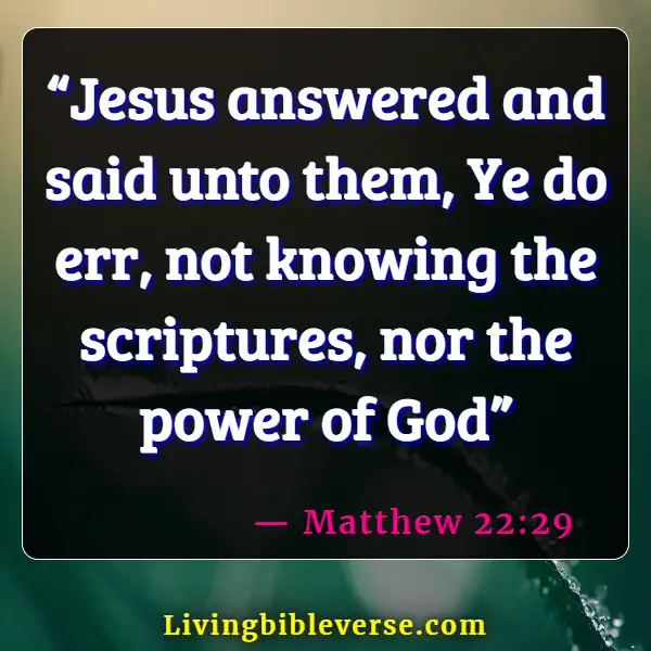Bible Verses For Bible Study Group (Matthew 22:29)