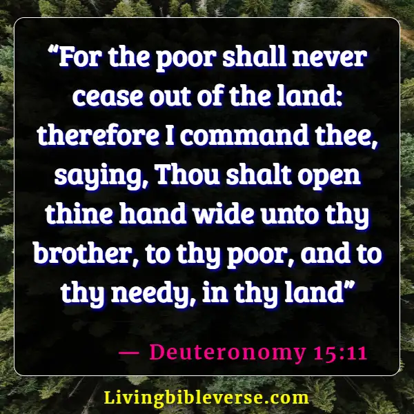 Bible Verses For Healthcare Workers (Deuteronomy 15:11)