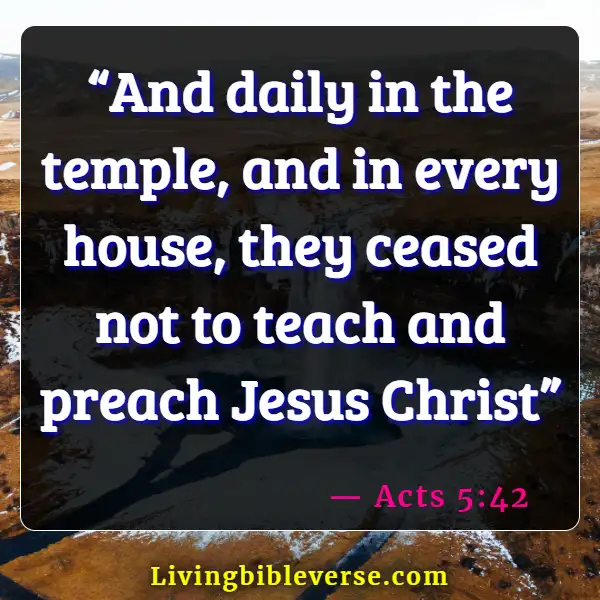 Bible Verses To Encourage Small Group Leaders (Acts 5:42)