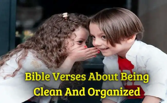 Bible Verses About Being Clean And Organized