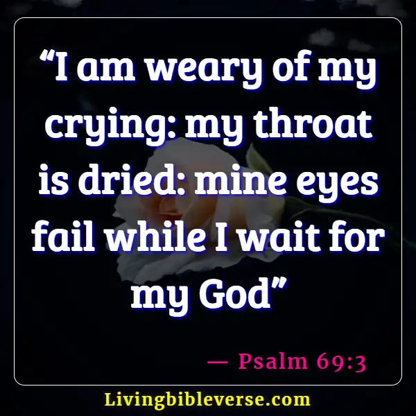 Bible Verses About Being Tired Of Life (Psalm 69:3)