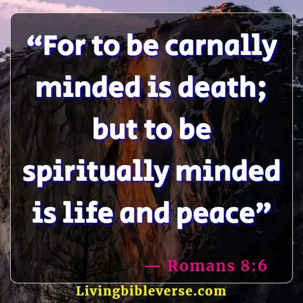 Bible Verse About Living A Transparent Life (Romans 8:6)