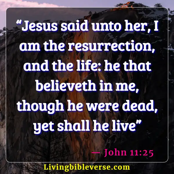 Bible Verses About Celebrating Life After Death (John 11:25)