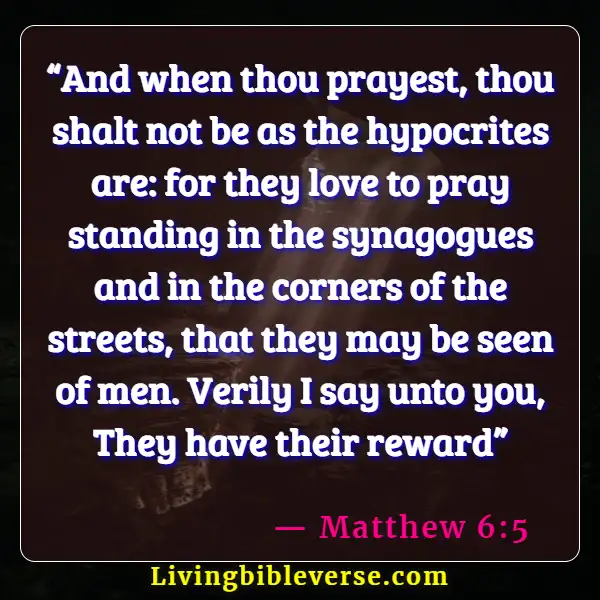 Bible Verses About God Answering Prayers (Matthew 6:5)