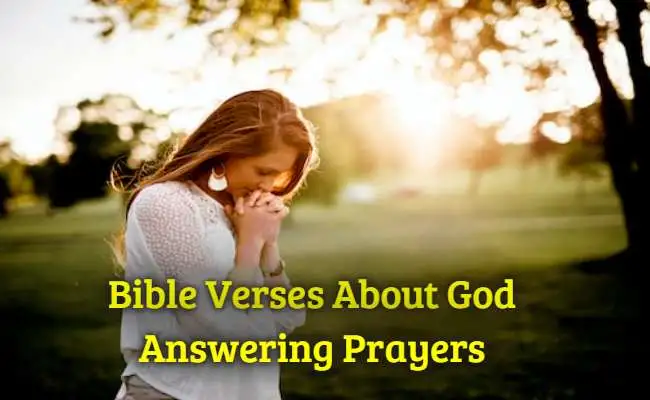 Bible Verses About God Answering Prayers