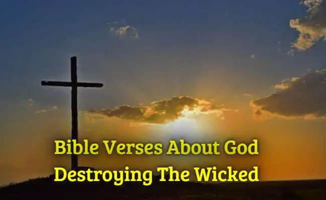 Bible Verses About God Destroying The Wicked