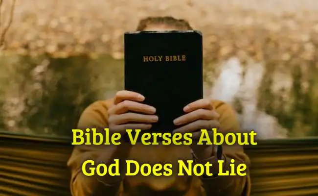 Bible Verses About God Does Not Lie
