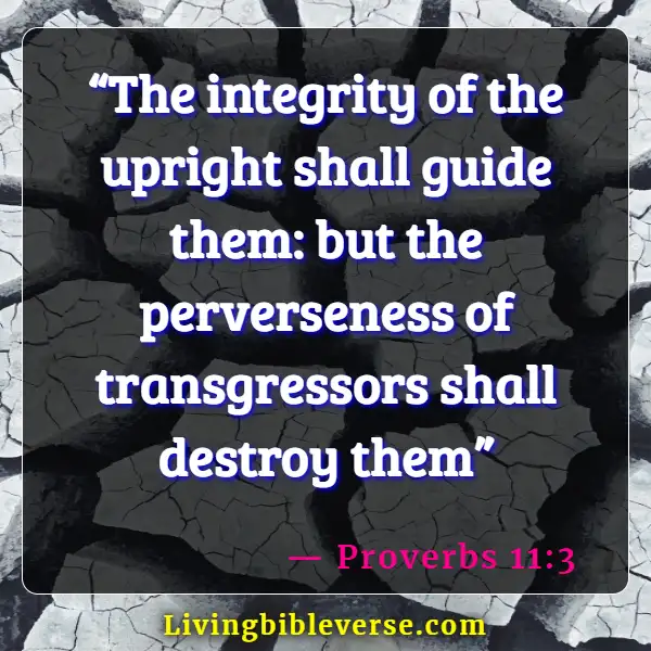 Bible Verses About Being A Man Of Integrity (Proverbs 11:3)