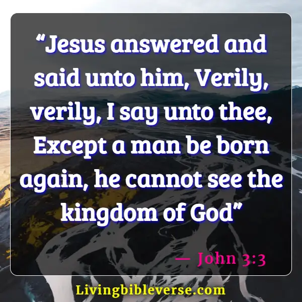 Bible Verses About Gods Plan Of Salvation (John 3:3)
