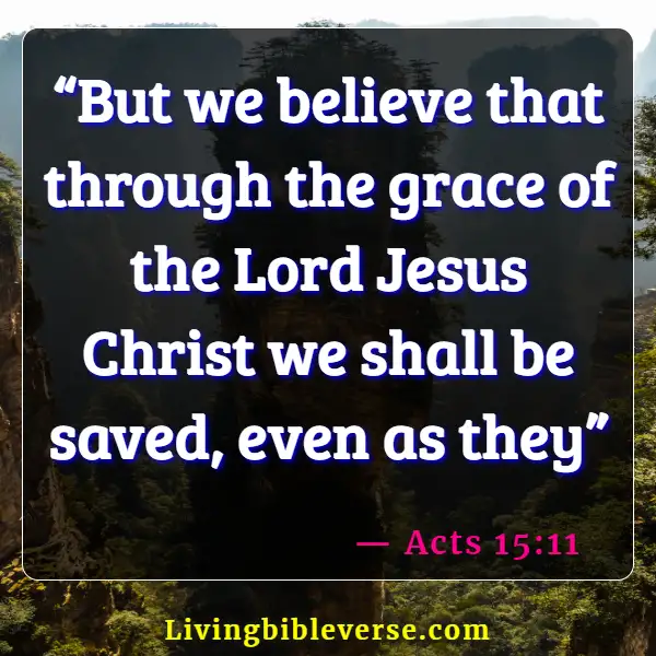 Bible Verses About Gods Unmerited Favor (Acts 15:11 )