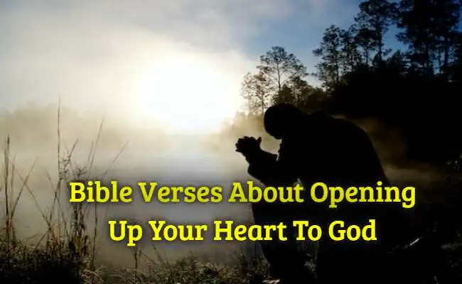 Bible Verses About Opening Up Your Heart To God