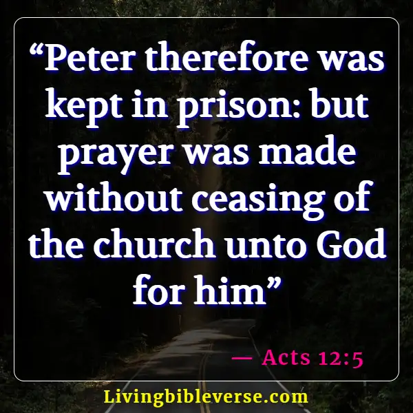 Bible Verses About Prayer Changes Things (Acts 12:5)