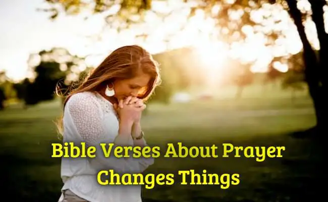 Bible Verses About Prayer Changes Things