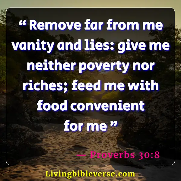 Bible Verses About Worldly Possessions (Proverbs 30:8)